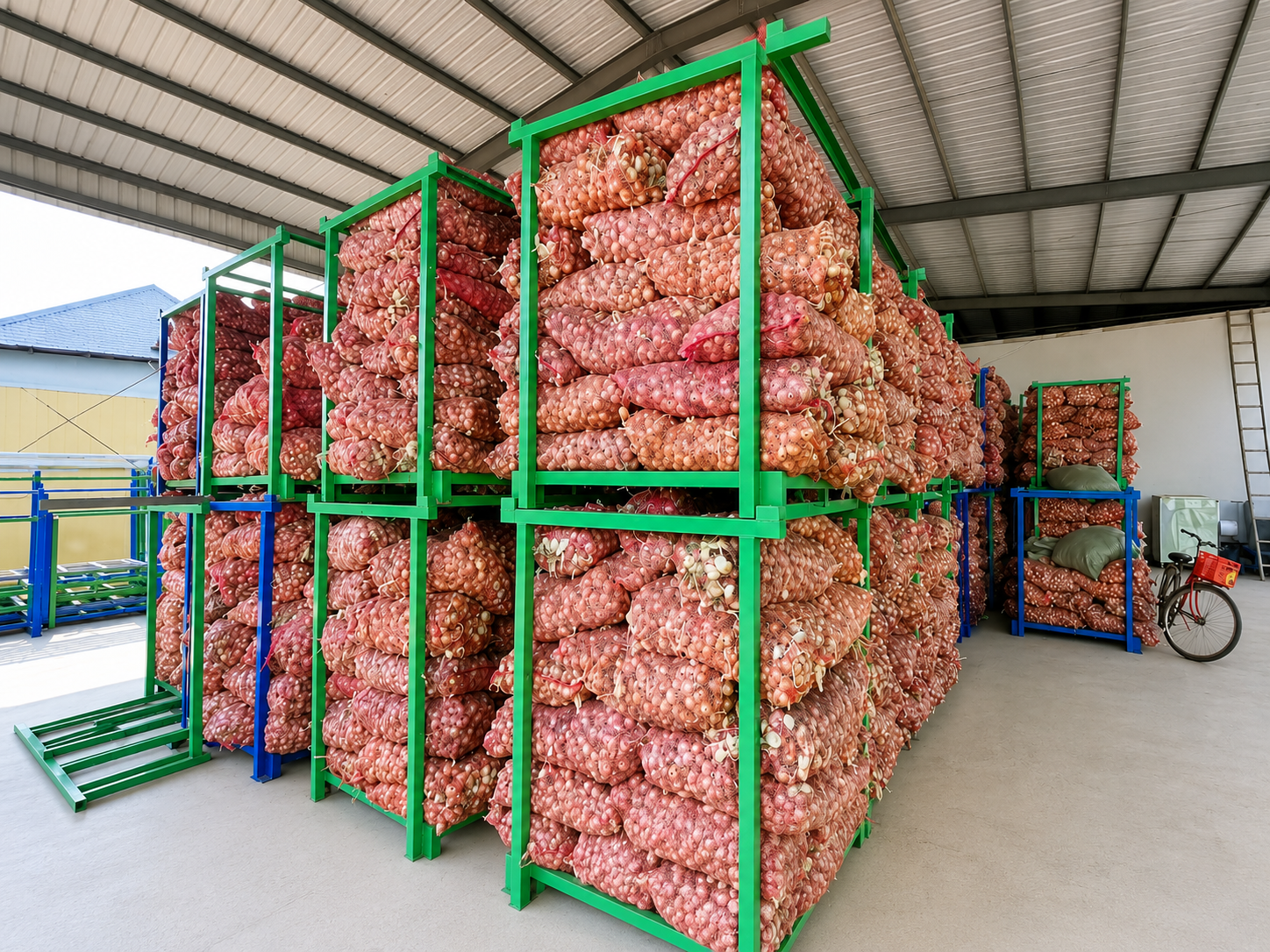 Dehydrated garlic processing at Yuminaga facility